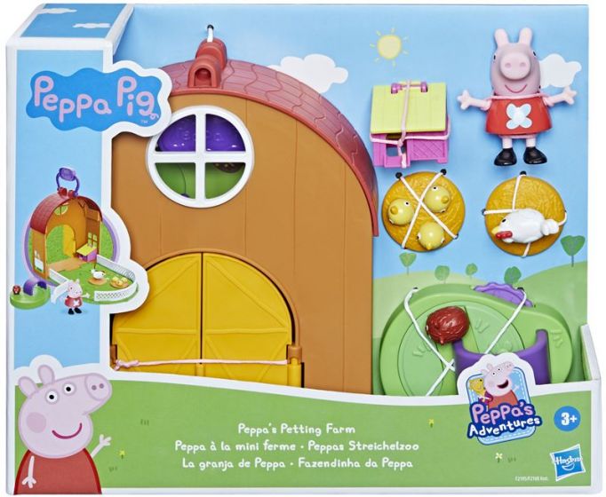 Peppa Gris bondegård lekesett - med 5 tilbehørsdeler