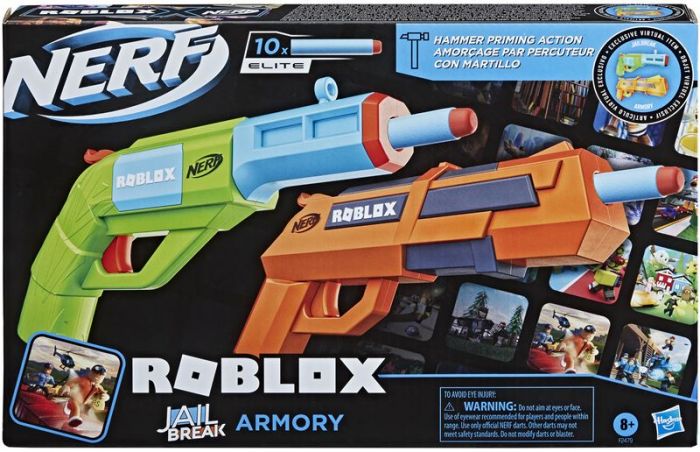 Nerf Roblox Jailbreak Armory - 2 blasters med 10 pilar
