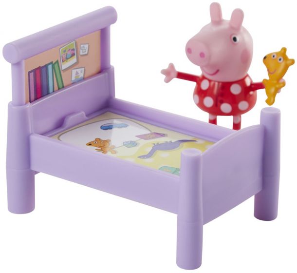 Peppa Gris leggetid lekesett - med 1 Peppa Gris figur og 5 møbler