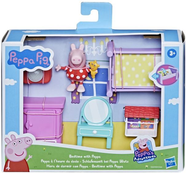 Peppa Gris leggetid lekesett - med 1 Peppa Gris figur og 5 møbler