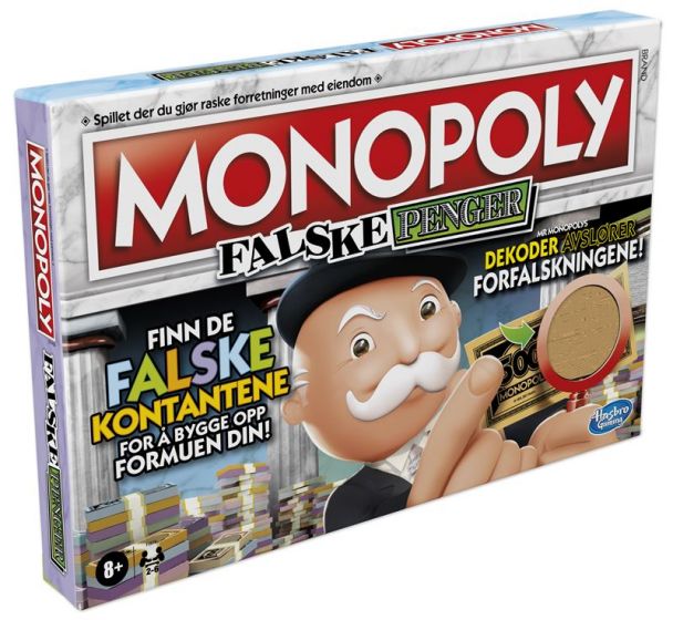 Monopoly Falske Penger brettspill - finn de falske kontantene for å bygge opp formuen din