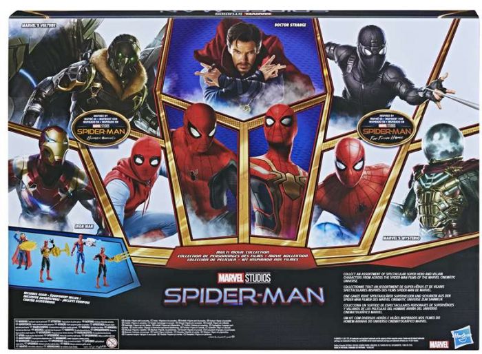 SpiderMan Multi Movie figurpakke - 9 actionfigurer av superhelter og skurker - 15 cm