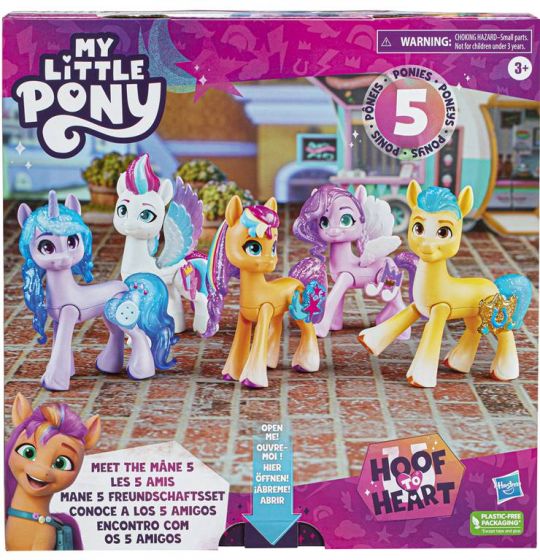 My Little Pony Meet the Mane 5 figursett med 5 ponni-figurer