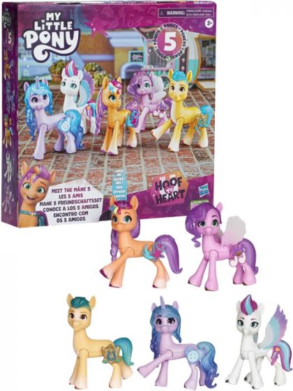 My Little Pony Meet the Mane 5 figursæt med 5 pony-figurer