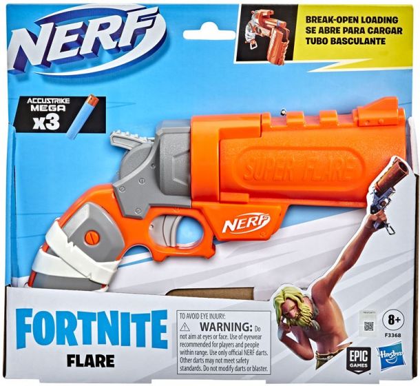 Nerf Fortnite Flare blaster med 3 Mega dartpiler
