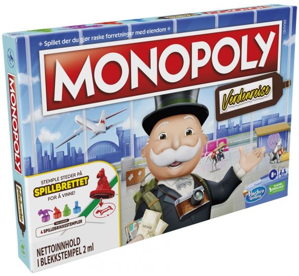 Monopoly Travel World Tour - monopolspill verdensreise - oppdag og del spennende reisemål fra hele verden