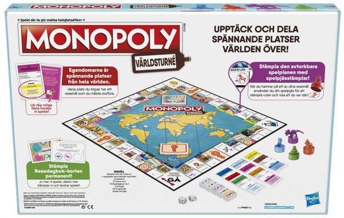 Monopoly Travel World Tour - världsturné - upptäck och dela spännande platser världen över
