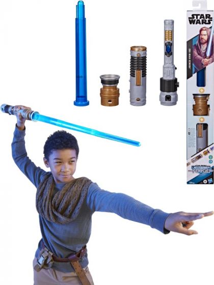 Star Wars Lightsaber Forge udtrækkeligt lyssværd med lys og lyd - Obi-Wan Kenobi