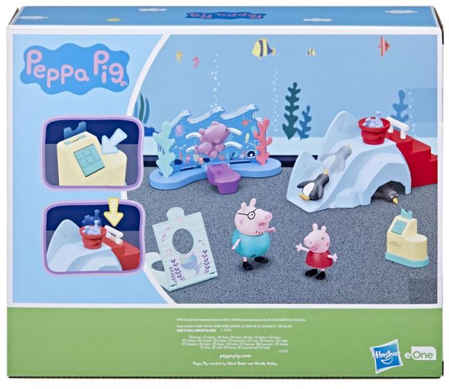 Peppa Gris Peppa's Aquarium Adventure - lekesett med akvarium, 2 figurer og tilbehør