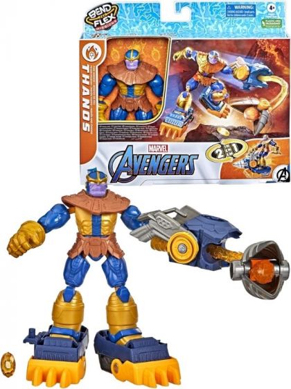 Avengers Bend and Flex Thanos fire mission - figur med ekstremt bøjelige og fleksible led