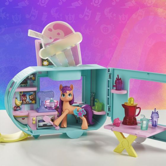 My Little Pony Sunny Starscout Smoothie Truck legesæt med figur og tilbehør