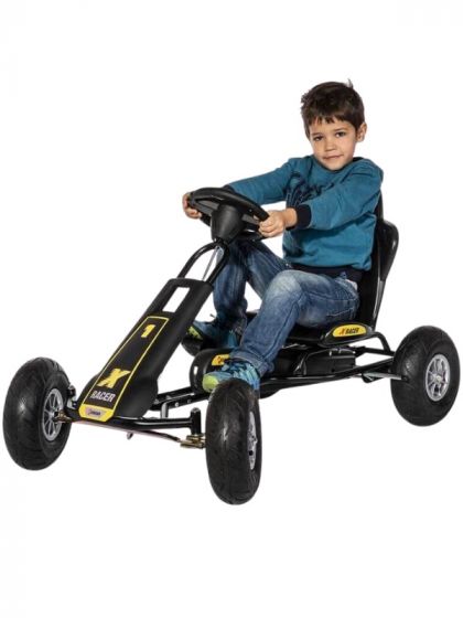 Ferbedo GoKart ATX-Racer pedalbil med justerbart sæde og håndbremse