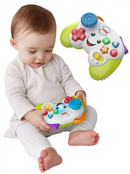 Fisher Price Laugh and Learn Game and Learn Controller - spelkontroll med ljus, ljud och musik - svensk version