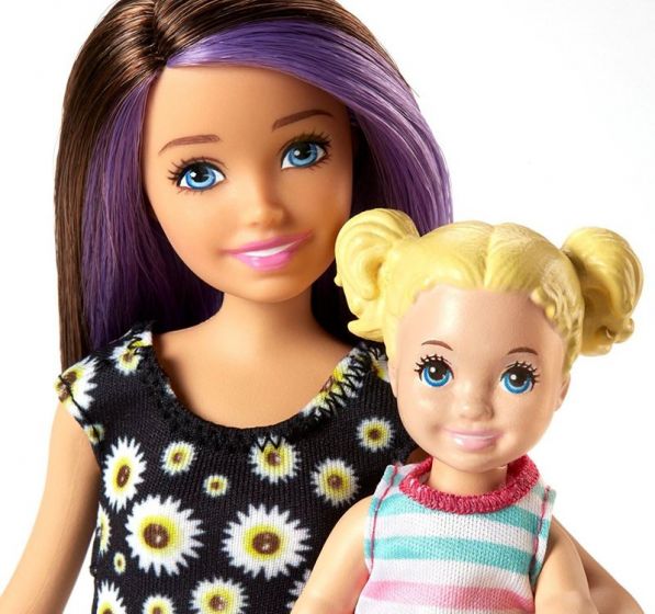 Barbie Skipper Babysitters pottetræning legesæt - dukke, barnedukke, potte og vask