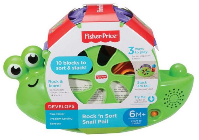 Fisher Price Rock and Sort Snail Pail 
