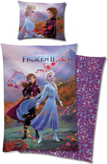 Disney Frozen 2 bäddset i bomull - 150x210 cm