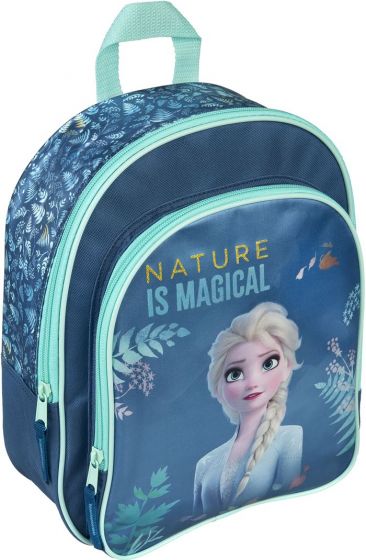 Disney Frozen Elsa barnehagesekk - frontlomme og justerbare stropper - 25 cm