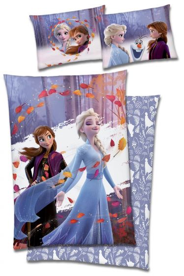 Disney Frozen 2 sengesett i bomull - 140x200 cm - norsk størrelse