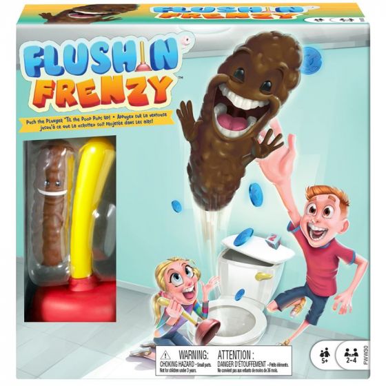 Flushin' Frenzy barnespill - et tullete morsomt toalettspill med en flyvende overraskelse