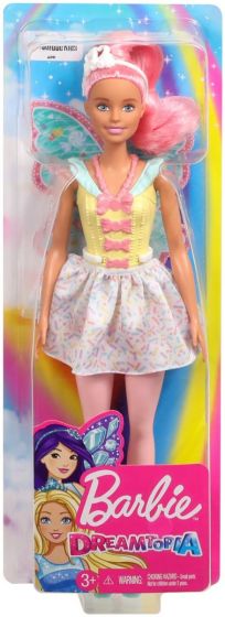  Barbie Dreamtopia Fairy Docka med regnbågsfärgad klänning och turkosa vingar