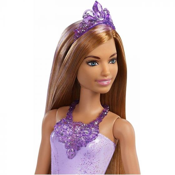 Barbie Dreamtopia Prinsesse - dukke med lilla kjole