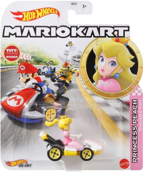 Hot Wheels Mario Kart 1:64 diecast leksaksbil - Peach Standard Kart