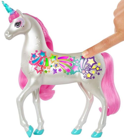 Barbie Dreamtopia Brush 'N Sparkle Unicorn - magisk enhörning med ljud och ljus
