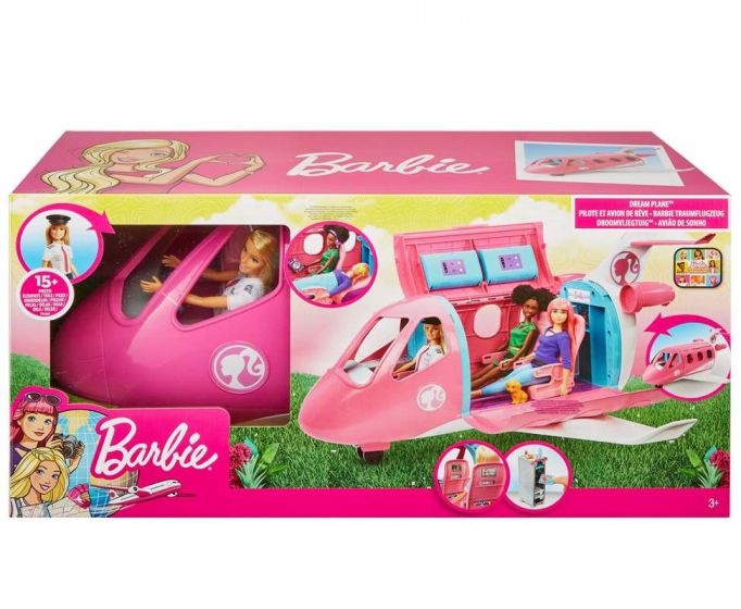 Barbie Dreamhouse Adventures Dreamplane - docka och flygplan