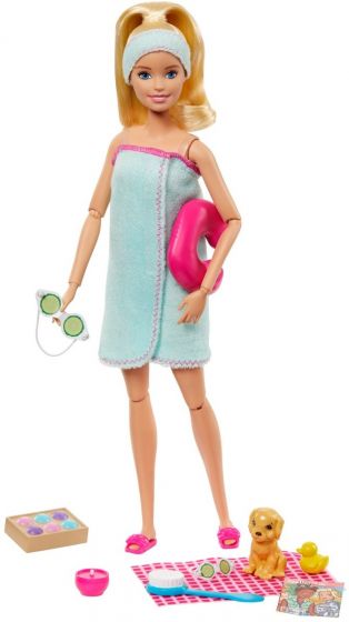 Barbie Wellness Docka med spa-tillbehör 