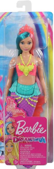 Barbie Dreamtopia Havfrue - dukke med rosa topp og lilla hale