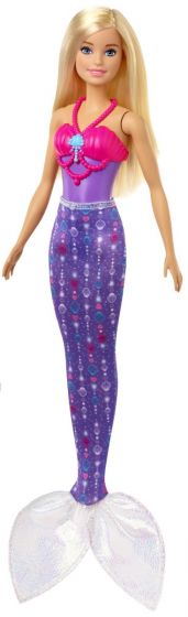 Barbie Dreamtopia Dress-Up docka med blont hår och tre färgglada outfits - sjöjungfru, fe och prinsessa - fler än 18 looks