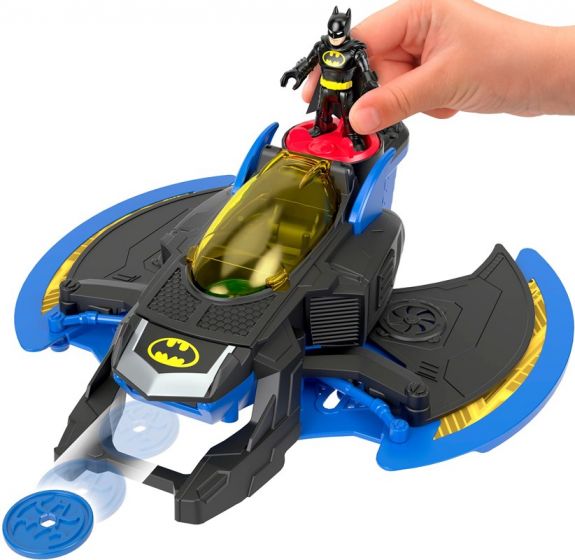 Fisher Price Imaginext DC Super Friends Batwing - med Batman-figur och 4 projektiler 