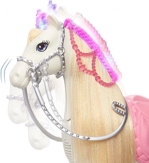 Barbie Princess Adventure - dukke og hest med lys og lyd