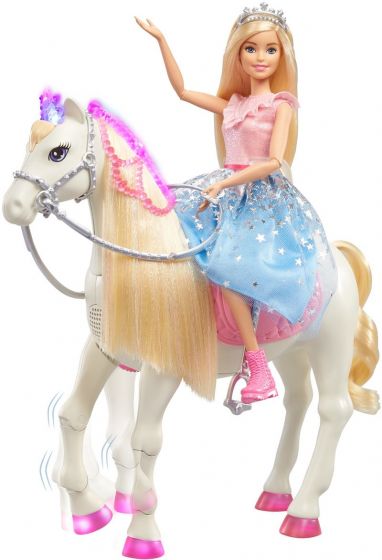 Barbie Princess Adventure - dukke og hest med over 25 lys- og lydkombinasjoner