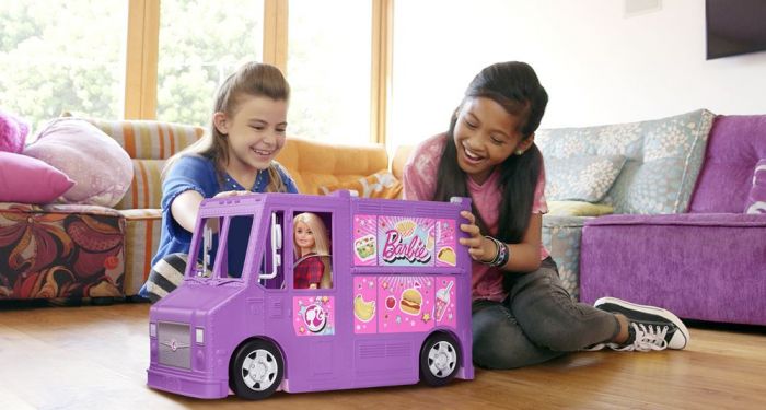 Barbie Food Truck - gatukök på hjul med över 30 tillbehör