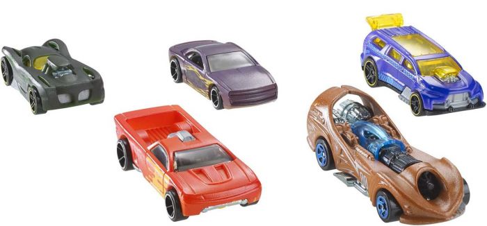 Hot Wheels Color Shifters metallbiler - 5 fargeforandrende lekebiler
