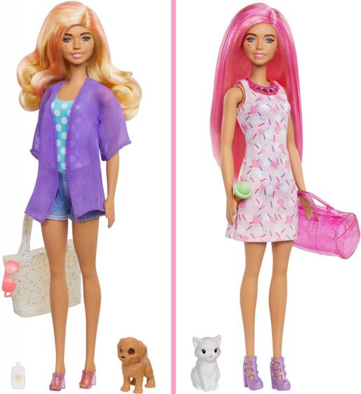Barbie Color Reveal Beach to Party - 1 docka, 2 husdjur, 25 överraskningar