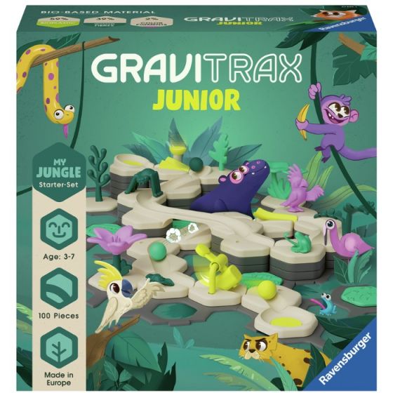 GraviTrax Junior My Jungle Kuglebane Startsæt med jungletema - 100 dele