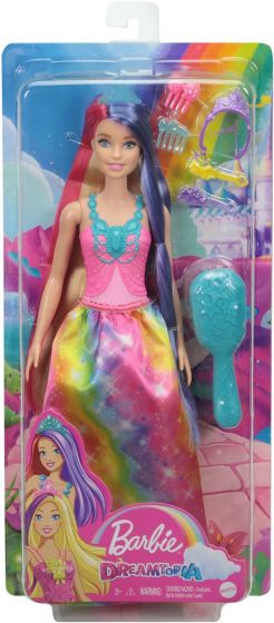 Barbie Dreamtopia prinsessdocka med extra långt, färgglatt hår
