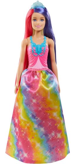 Barbie Dreamtopia prinsessedukke med ekstra langt, fargerikt hår