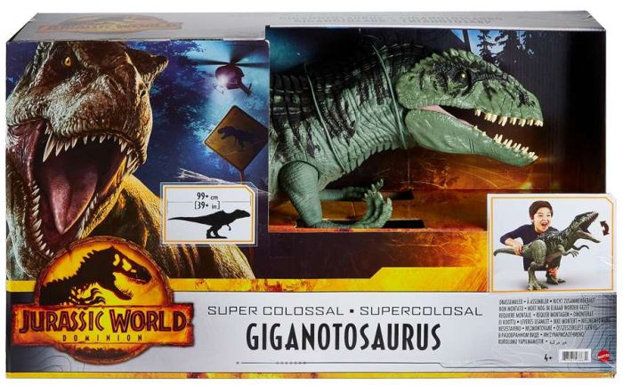 Jurassic World Dominion Super Colossal Giganotosaurus figur - stor dinosaur 99 cm