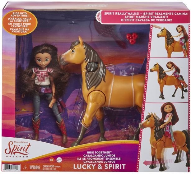 Spirit Untamed Ride Together - med figuren Lucky og hesten Spirit med bevegelige ledd