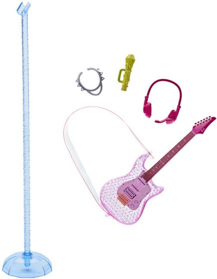 Barbie Big City Big Dreams - Malibu dukke med gitar og mikrofon - lyd og lys