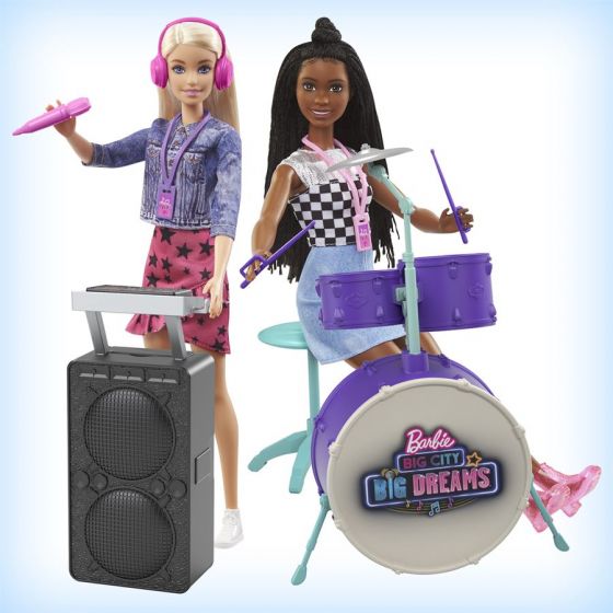 Barbie Big City Big Dreams bil - transformerende bil med musikkutstyr 