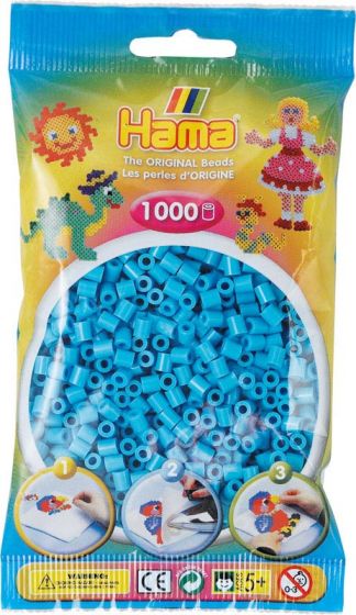 Hama Midi 1000 pärlor - ljusblå