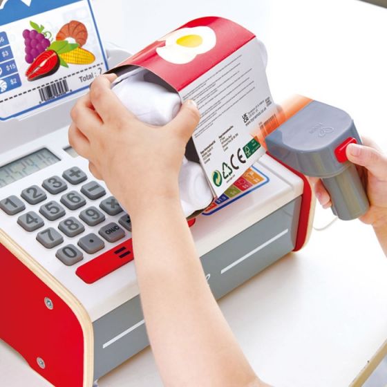 Hape Beep 'n' Buy Kassa-apparat med kalkulator - med lys og lyd