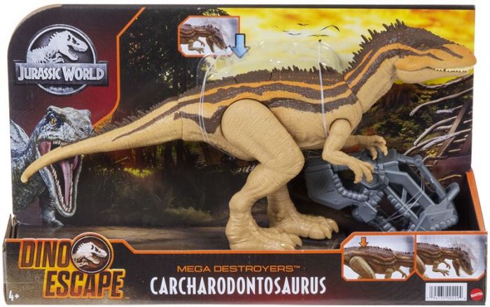 Jurassic World Mega Destroyers Carcharodontosaurus - dinosaur med bevegelige ledd