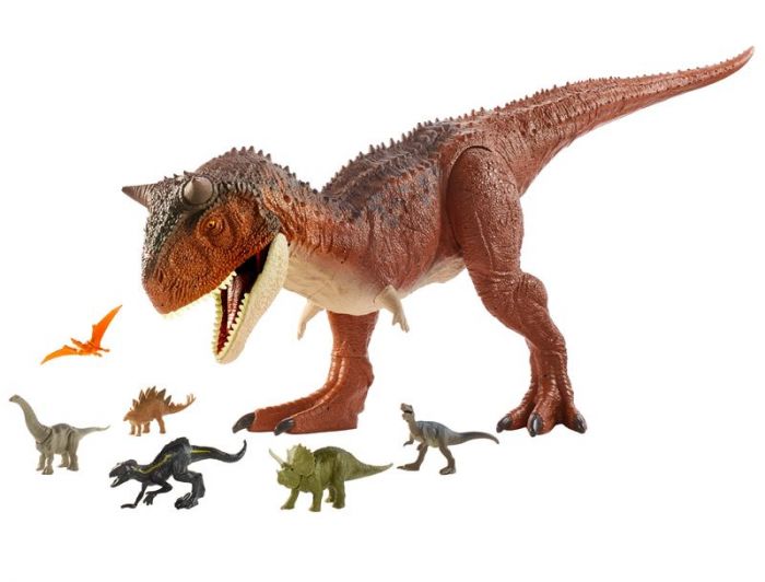 Jurassic World Dino Escape - Super Colossal Carnotaurus Toro - stor dinosaur-figur - 91 cm