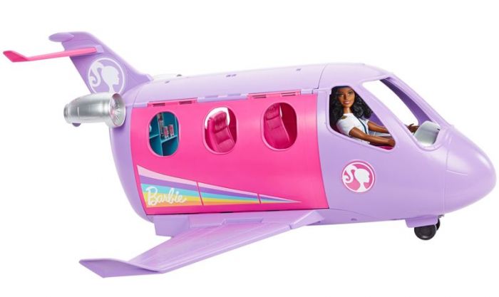Barbie Life in the City - Airplane Adventures - lekesett med fly og 1 dukke med pilotantrekk