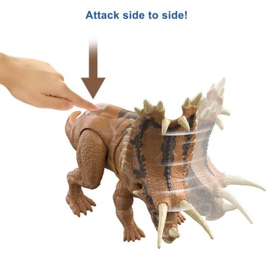 Jurassic World Dino Escape - Mega Destroyers Pentaceratops - interaktiv dinosaur - 30 cm